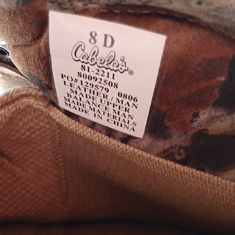 Cabela's Camouflage Leather Boots - Picture 3 of 9